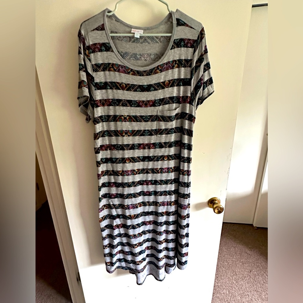 Lularoe high low short sleeve dress